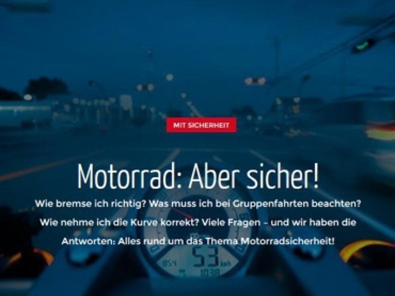 Motorrad aber sicher